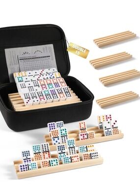 Uvcany Mexican Train Dominoes Set